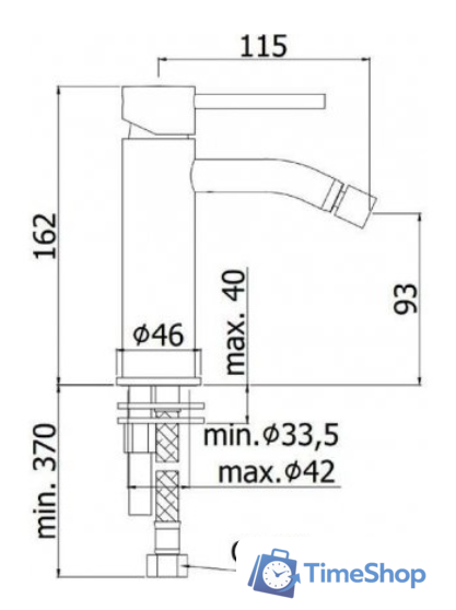 Смеситель Paffoni LIG131NO - Изображение №2 — Интернет-магазин Time-Shop