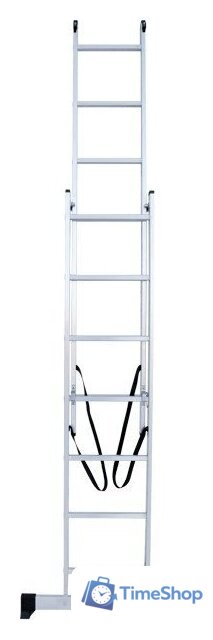 Лестница-стремянка Новая высота NV 122 алюминиевая двухсекционная 2x7 ступеней - Изображение №4 — Интернет-магазин Time-Shop