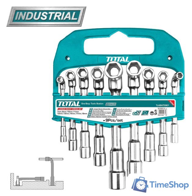 Набор ключей Total TLASWT0901 (9 предметов) - Изображение №1 — Интернет-магазин Time-Shop