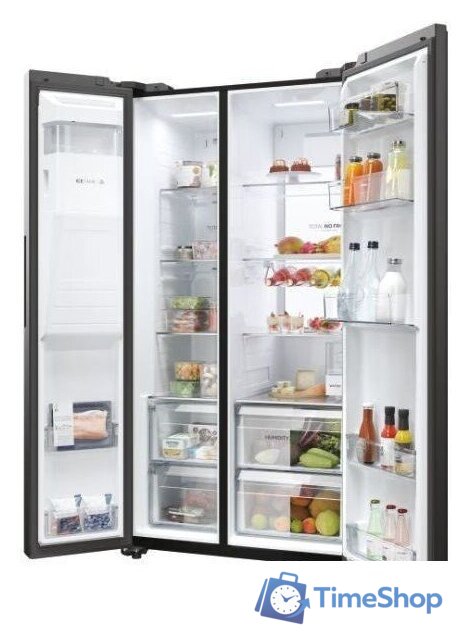 Холодильник side by side Haier HSW79F18DIPT - Изображение №4 — Интернет-магазин Time-Shop