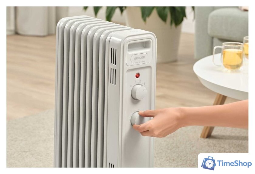 Масляный радиатор Sencor SOH 3409WH - Изображение №9 — Интернет-магазин Time-Shop