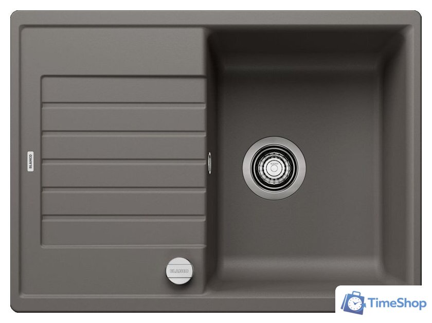 Кухонная мойка Blanco Zia 45 S Compact 527379 (вулканический серый, клапан-автомат) - Изображение №1 — Интернет-магазин Time-Shop