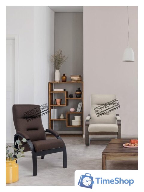 Интерьерное кресло Импэкс Leset Лион (орех текстура/малмо 28/коричневый) - Изображение №13 — Интернет-магазин Time-Shop