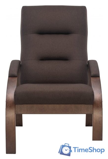 Интерьерное кресло Импэкс Leset Лион (орех текстура/малмо 28/коричневый) - Изображение №5 — Интернет-магазин Time-Shop