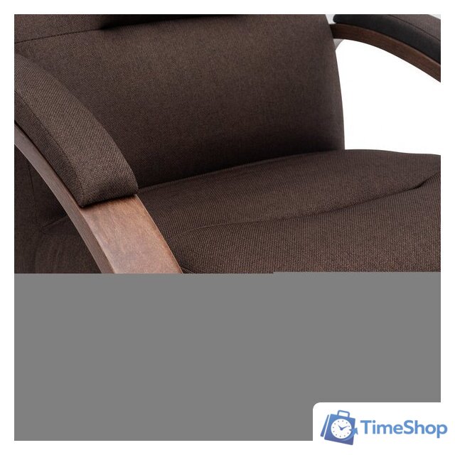 Интерьерное кресло Импэкс Leset Лион (орех текстура/малмо 28/коричневый) - Изображение №9 — Интернет-магазин Time-Shop