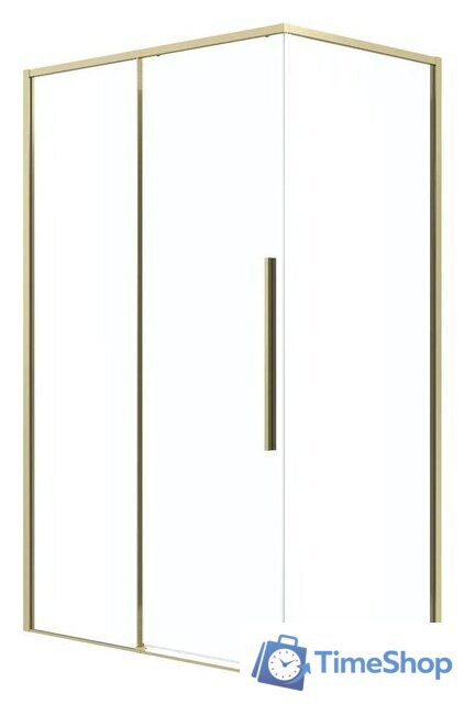 Душевая стенка Grossman Galaxy 90x195 200.K33.01.90.32.00 (золото сатинстекло прозрачное) - Изображение №5 — Интернет-магазин Time-Shop