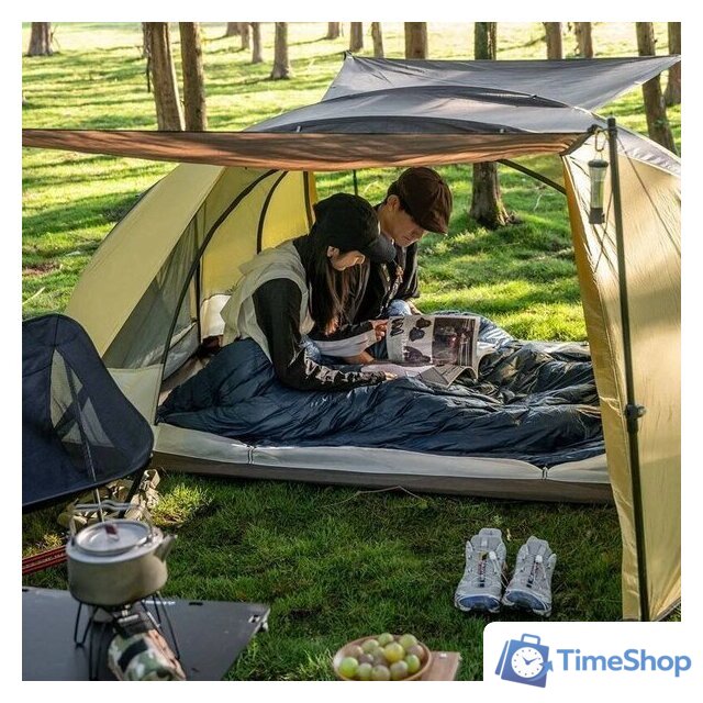 Кемпинговая палатка Naturehike Butterfly NH21YW132 210T 6927595782910 (желто-коричневый) - Изображение №7 — Интернет-магазин Time-Shop