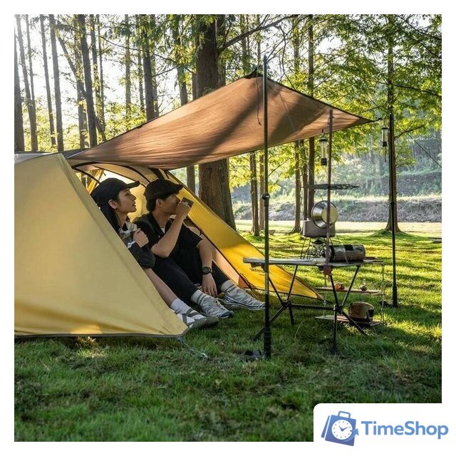 Кемпинговая палатка Naturehike Butterfly NH21YW132 210T 6927595782910 (желто-коричневый) - Изображение №6 — Интернет-магазин Time-Shop