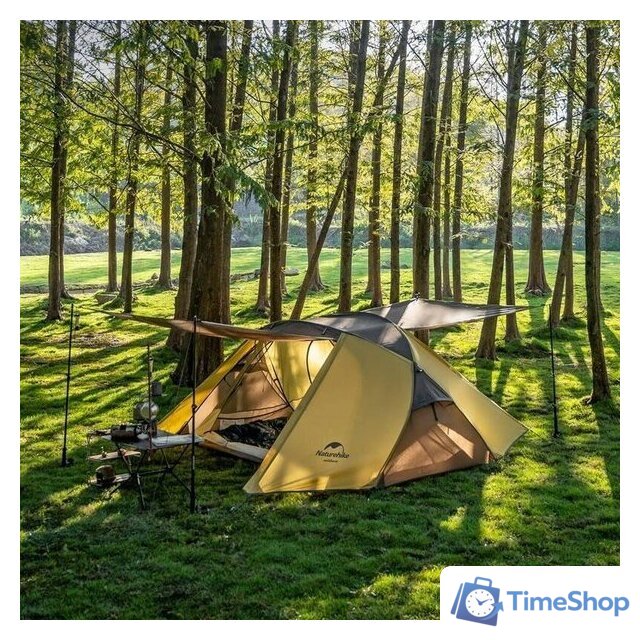 Кемпинговая палатка Naturehike Butterfly NH21YW132 210T 6927595782910 (желто-коричневый) - Изображение №3 — Интернет-магазин Time-Shop