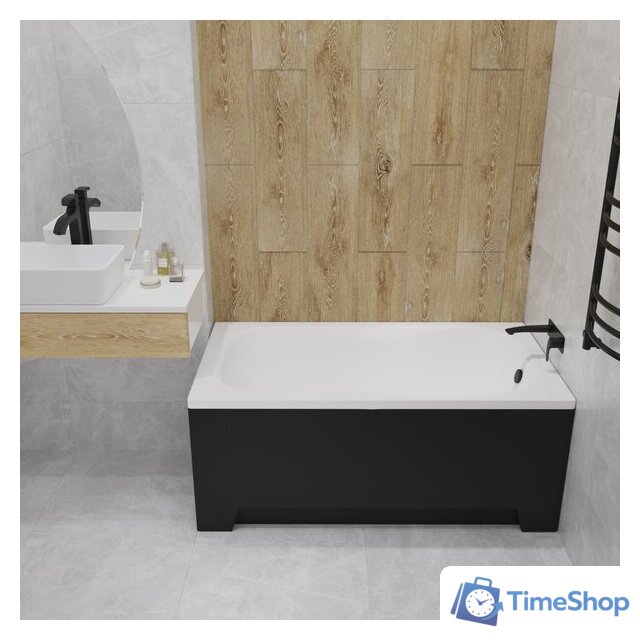 Ванна Lauter Sophia 130 21205130 (с каркасом и сифоном 21Y11021 матовый черный) - Изображение №26 — Интернет-магазин Time-Shop