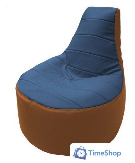 Кресло-мешок Flagman Трон Т1.3-25 (синий/оранжевый) - Изображение №1 — Интернет-магазин Time-Shop
