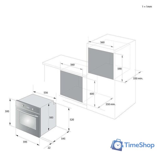 Газовый духовой шкаф Candy FCG243N - Изображение №11 — Интернет-магазин Time-Shop