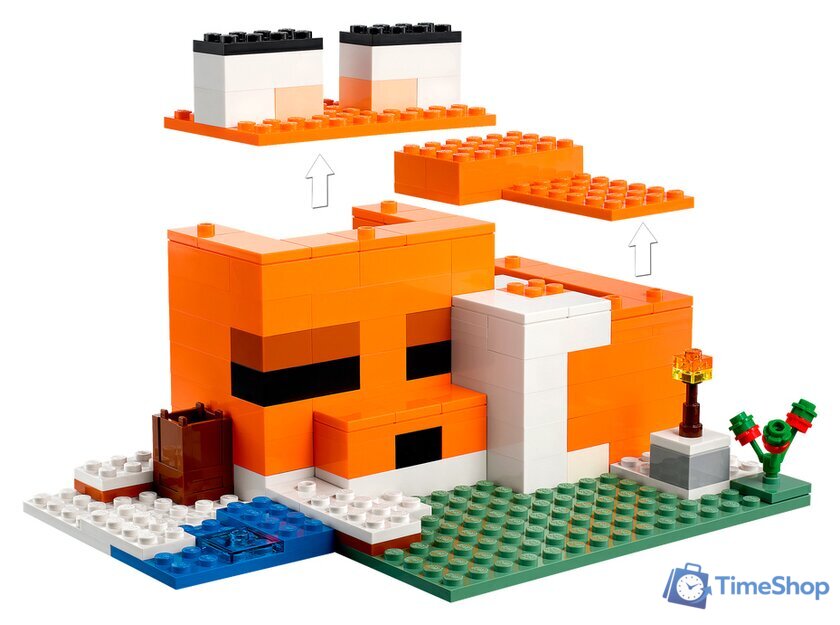 Конструктор LEGO Minecraft 21178 Лисья хижина - Изображение №5 — Интернет-магазин Time-Shop