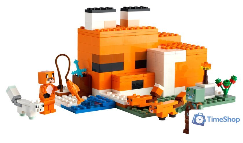 Конструктор LEGO Minecraft 21178 Лисья хижина - Изображение №3 — Интернет-магазин Time-Shop