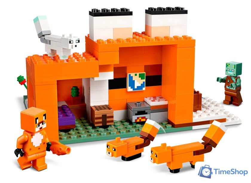 Конструктор LEGO Minecraft 21178 Лисья хижина - Изображение №4 — Интернет-магазин Time-Shop