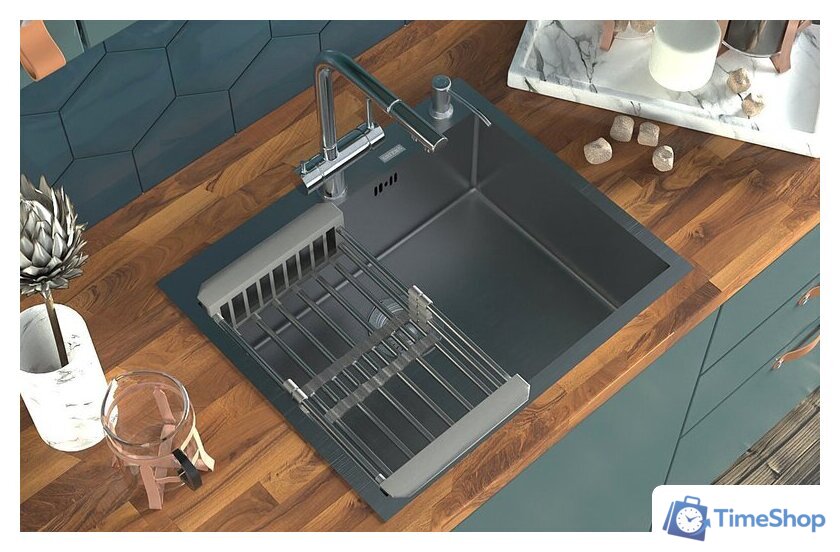 Кухонная мойка ARFEKA Eco AR 600*500 Satin - Изображение №5 — Интернет-магазин Time-Shop