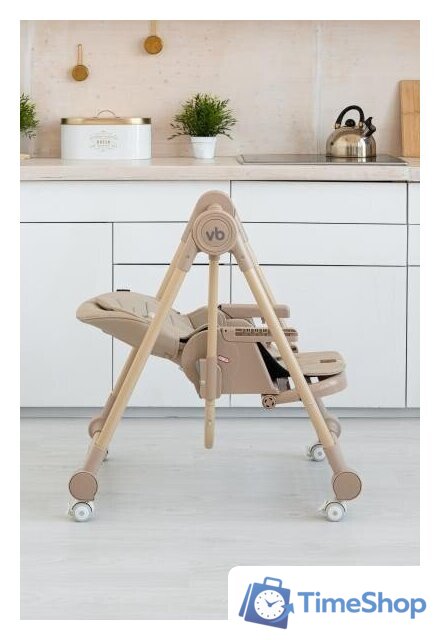 Высокий стульчик VipBaby Milan (creamy) - Изображение №3 — Интернет-магазин Time-Shop