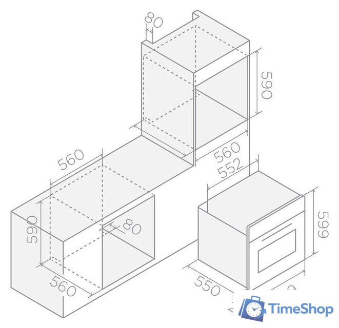 Электрический духовой шкаф Elica Virtus Multi 60 TFT PRF0191770A - Изображение №10 — Интернет-магазин Time-Shop