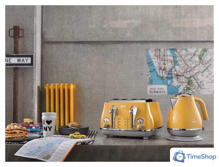 Электрический чайник DeLonghi Icona Capitals KBOC2001.Y - Изображение №3 — Интернет-магазин Time-Shop