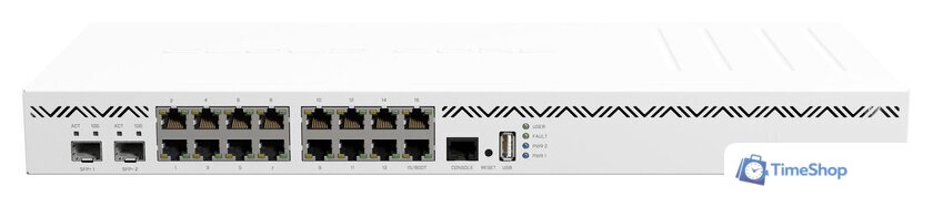 Маршрутизатор Mikrotik CCR2004-16G-2S+ - Изображение №1 — Интернет-магазин Time-Shop