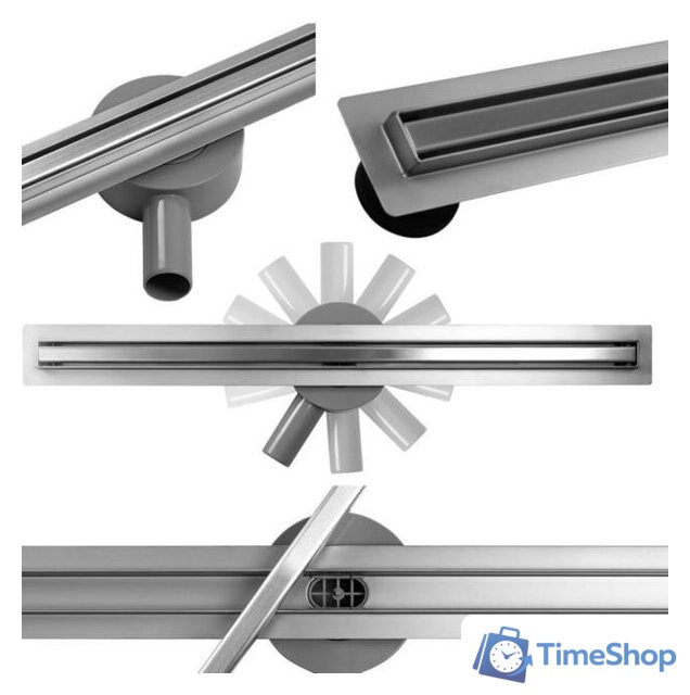 Трап/канал Calani Eco360 Slim 90 Chrom CAL-G0022 - Изображение №1 — Интернет-магазин Time-Shop