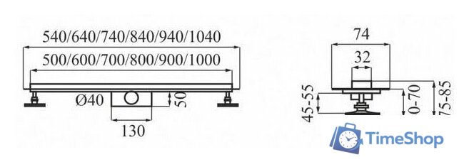 Трап/канал Calani Eco360 Slim 90 Chrom CAL-G0022 - Изображение №10 — Интернет-магазин Time-Shop