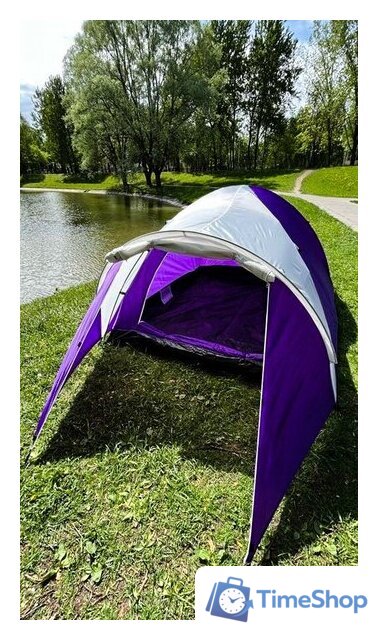 Треккинговая палатка Calviano Acamper Acco 4 (фиолетовый) - Изображение №3 — Интернет-магазин Time-Shop