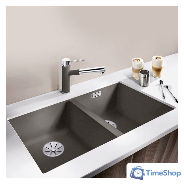 Кухонная мойка Blanco Subline 350/350-U 527347 (вулканический серый) - Изображение №1 — Интернет-магазин Time-Shop