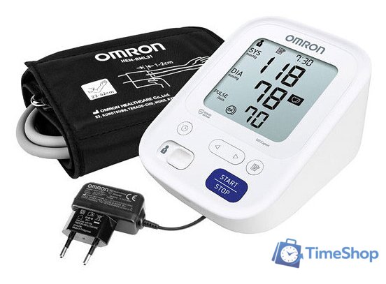 Автоматический тонометр Omron M3 Expert HEM-7154-ALRU (с адаптером) - Изображение №1 — Интернет-магазин Time-Shop