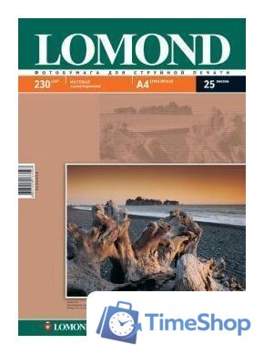 Фотобумага Lomond Матовая А4 230 г/кв.м. 25 листов (0102050) - Изображение №1 — Интернет-магазин Time-Shop