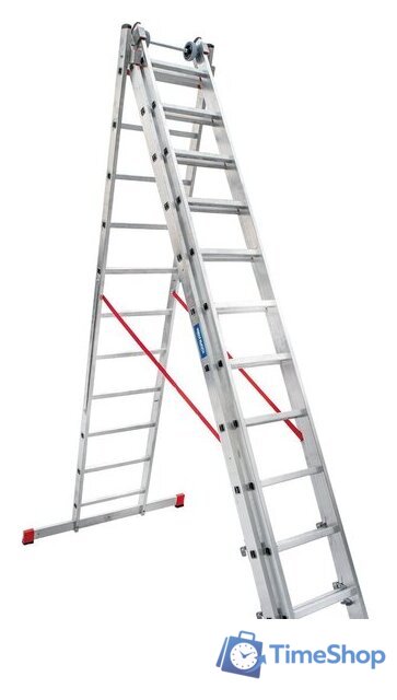 Лестница-стремянка Новая высота NV 523 трёхсекционная индустриальная 3x11 ступеней - Изображение №5 — Интернет-магазин Time-Shop