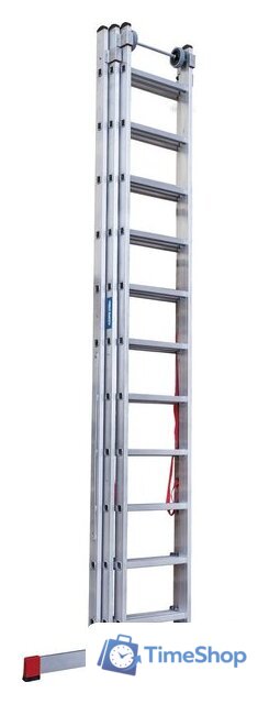 Лестница-стремянка Новая высота NV 523 трёхсекционная индустриальная 3x11 ступеней - Изображение №3 — Интернет-магазин Time-Shop