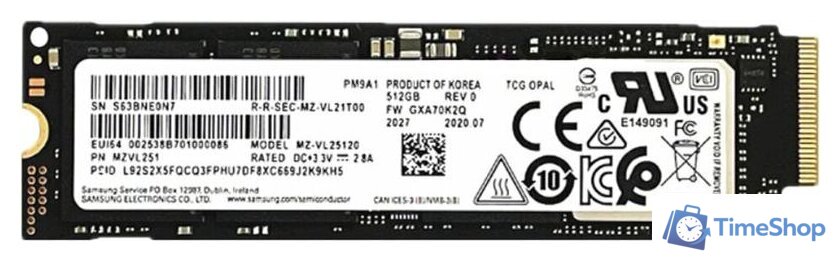 SSD Samsung PM9A1 1TB MZVL21T0HCLR-00B00 - Изображение №1 — Интернет-магазин Time-Shop