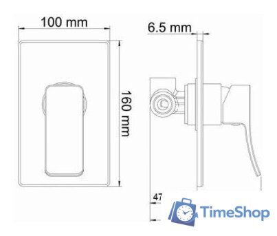 Смеситель Wasserkraft Exter 1651 - Изображение №2 — Интернет-магазин Time-Shop