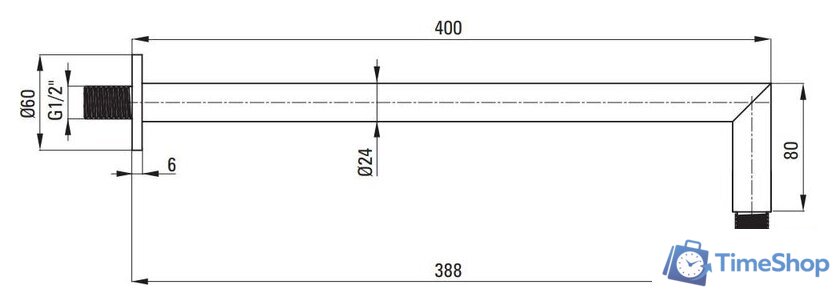 Душевая система  Deante Blur NQL 09YK - Изображение №6 — Интернет-магазин Time-Shop