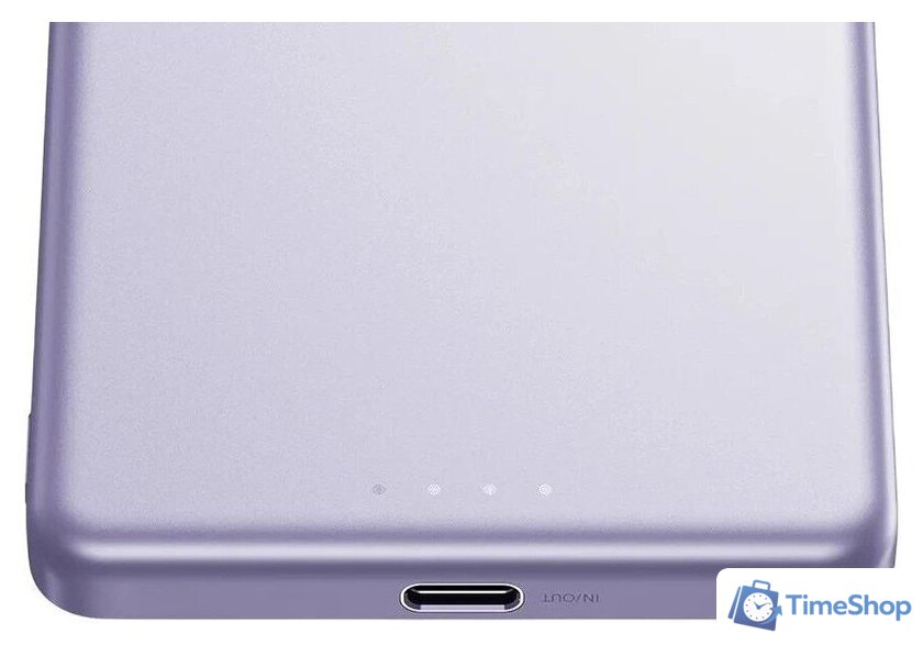 Внешний аккумулятор Xiaomi Super Slim Magnetic Power Bank 5000mAh WPB0507S (сиреневый, международная версия) - Изображение №2 — Интернет-магазин Time-Shop