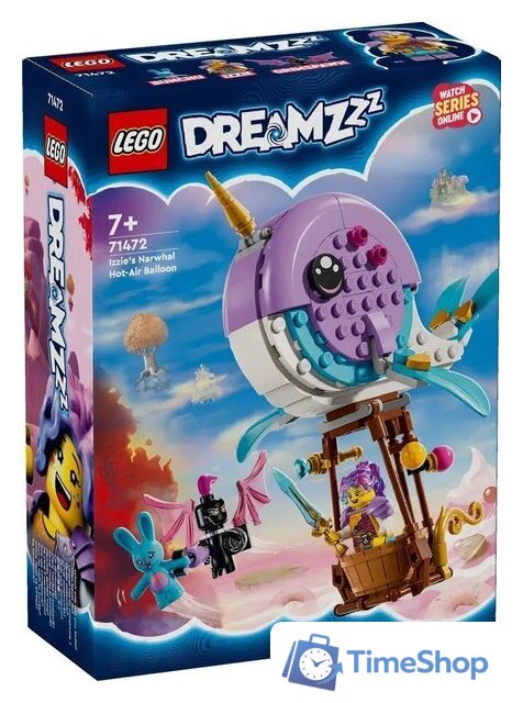 Конструктор LEGO DREAMZzz Воздушный шар Нарвал Иззи 71472 - Изображение №1 — Интернет-магазин Time-Shop