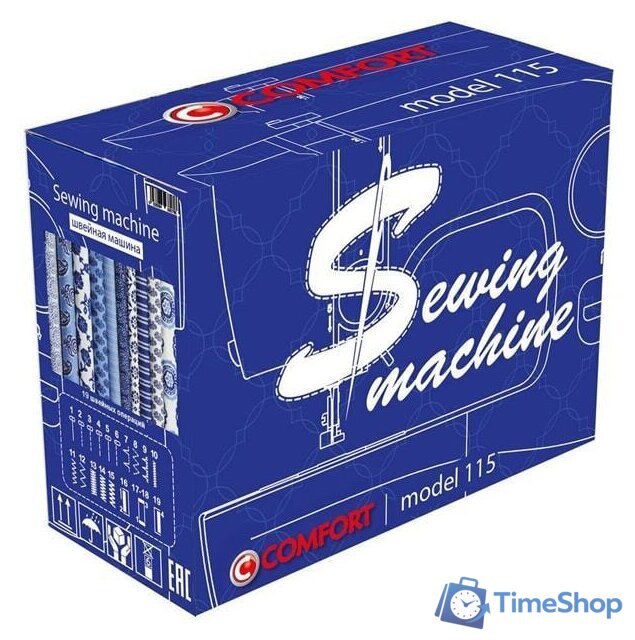 Электромеханическая швейная машина Comfort 115 - Изображение №9 — Интернет-магазин Time-Shop