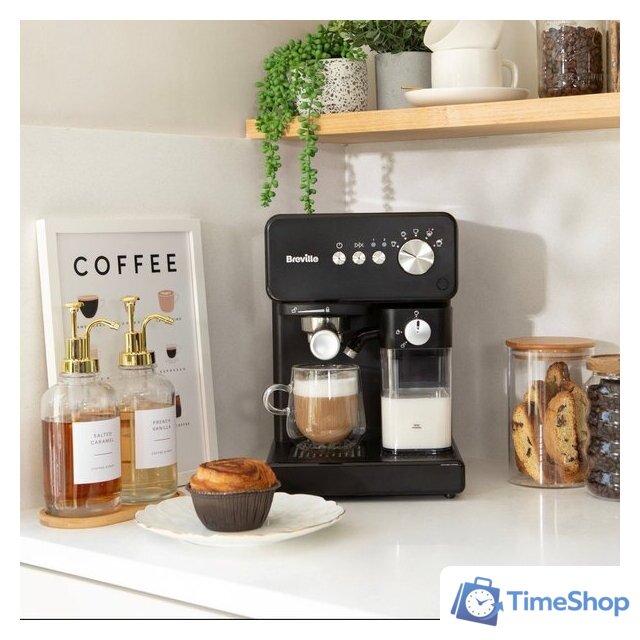 Рожковая кофеварка Breville Prima Latte Compact VCF183X - Изображение №5 — Интернет-магазин Time-Shop