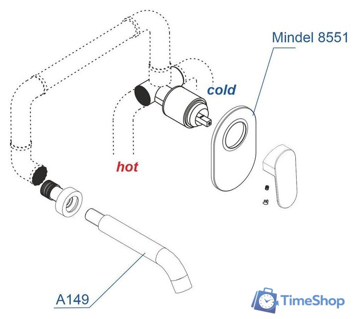 Комплект смесителей Wasserkraft A85593 - Изображение №2 — Интернет-магазин Time-Shop