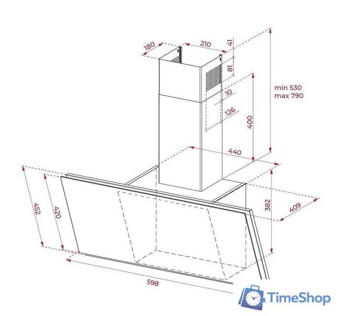 Кухонная вытяжка TEKA DVF 67670 TBS (белый) - Изображение №3 — Интернет-магазин Time-Shop