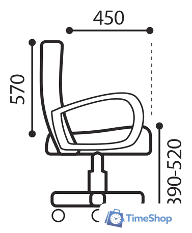 Офисное кресло Brabix Prestige Ergo MG-311 (ткань, серый) - Изображение №8 — Интернет-магазин Time-Shop