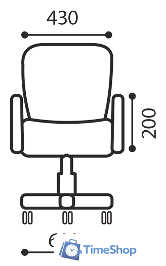 Офисное кресло Brabix Prestige Ergo MG-311 (ткань, серый) - Изображение №7 — Интернет-магазин Time-Shop