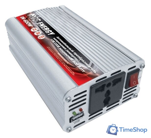 Автомобильный инвертор AVS 24/220V IN-600W-24 - Изображение №1 — Интернет-магазин Time-Shop