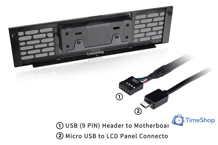 ЖК-панель Thermaltake LCD Panel Kit Tower 200 AC-066-OO1NAN-A1 - Изображение №2 — Интернет-магазин Time-Shop