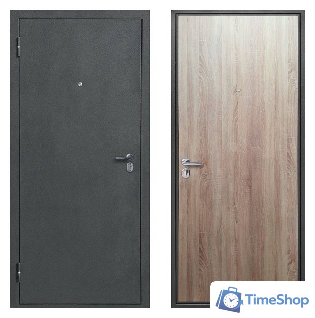 Металлическая дверь Guard Антик серебро/дуб сонома (86x205, левая) - Изображение №1 — Интернет-магазин Time-Shop