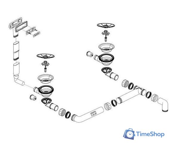 Кухонная мойка Blanco Pleon 9 527637 (левая, антрацит) - Изображение №6 — Интернет-магазин Time-Shop