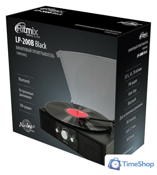 Виниловый проигрыватель Ritmix LP-200B - Изображение №4 — Интернет-магазин Time-Shop