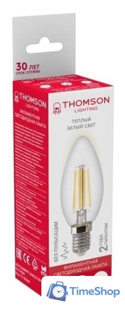 Светодиодная лампочка Thomson Filament Candle TH-B2069 - Изображение №1 — Интернет-магазин Time-Shop