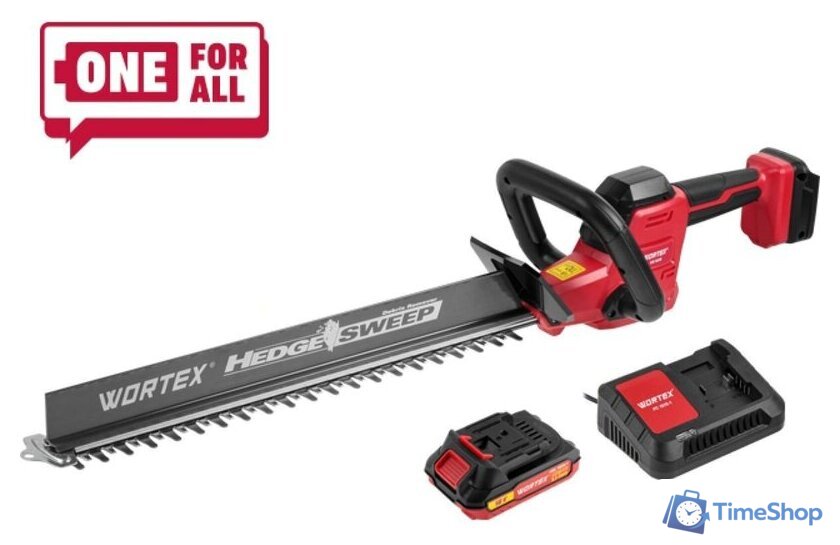 Кусторез Wortex DB 5018 ALL1 XLT Set 1334650 (с 1-им АКБ) - Изображение №1 — Интернет-магазин Time-Shop